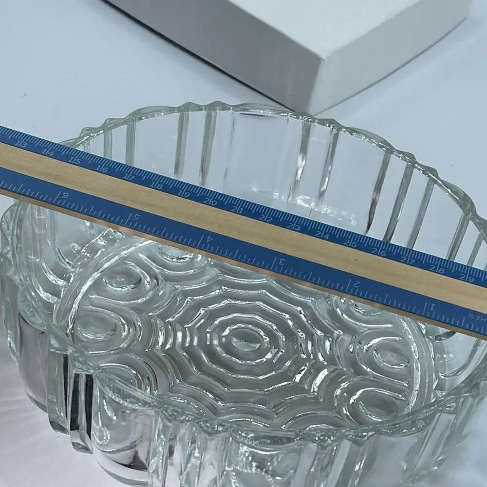 Anchor Hoking “ Old Cafe “ depression glass candy dish